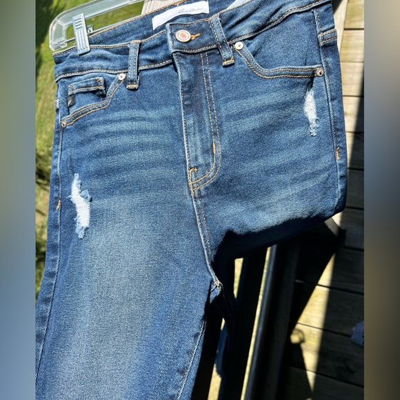 KanCan Dark Blue Distressed Skinny Jeans Women’s 3/25 - Picture 3 of 10